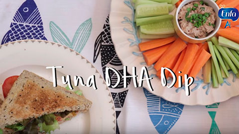 Tuna DHA Dip & Sandwich